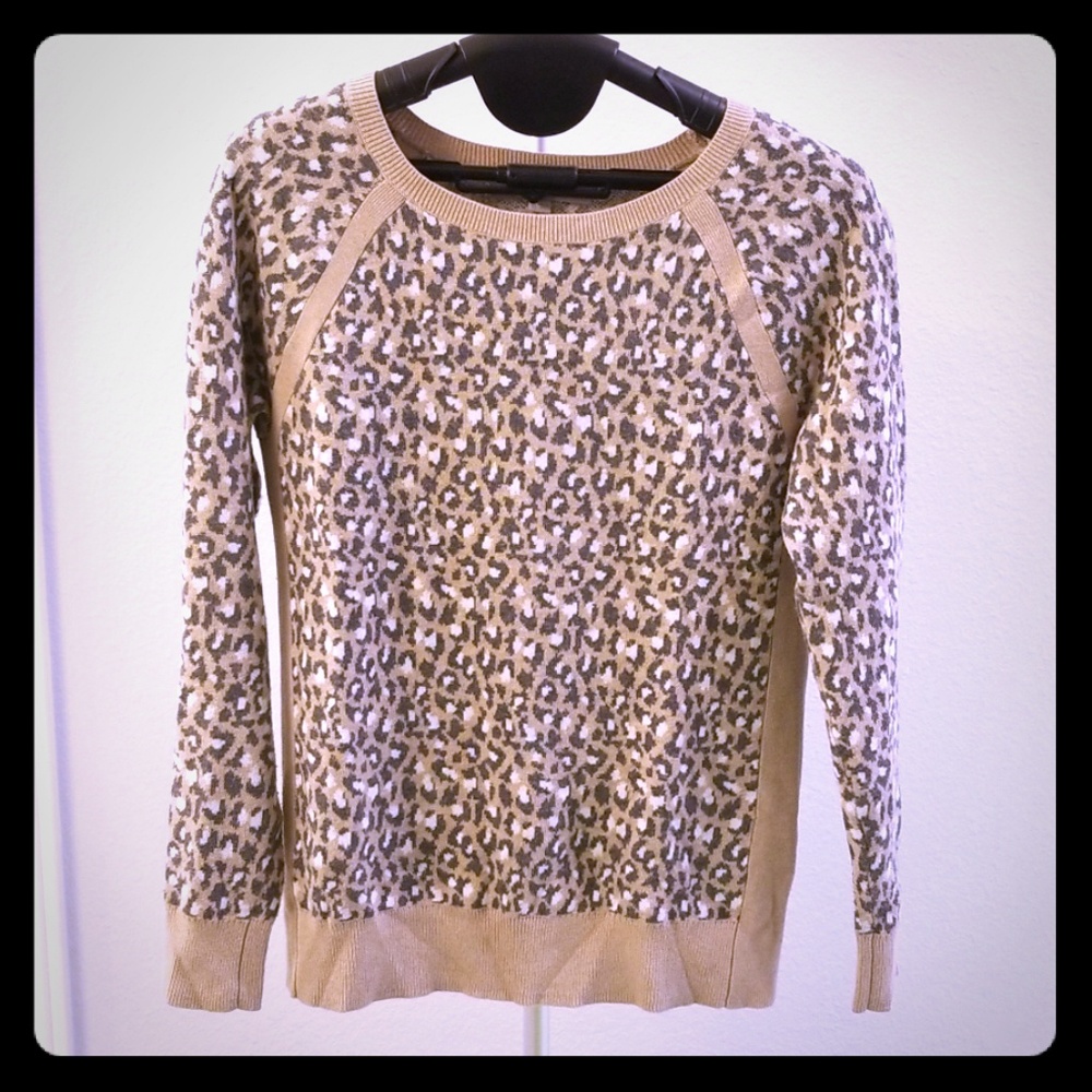 Leopard print sweater